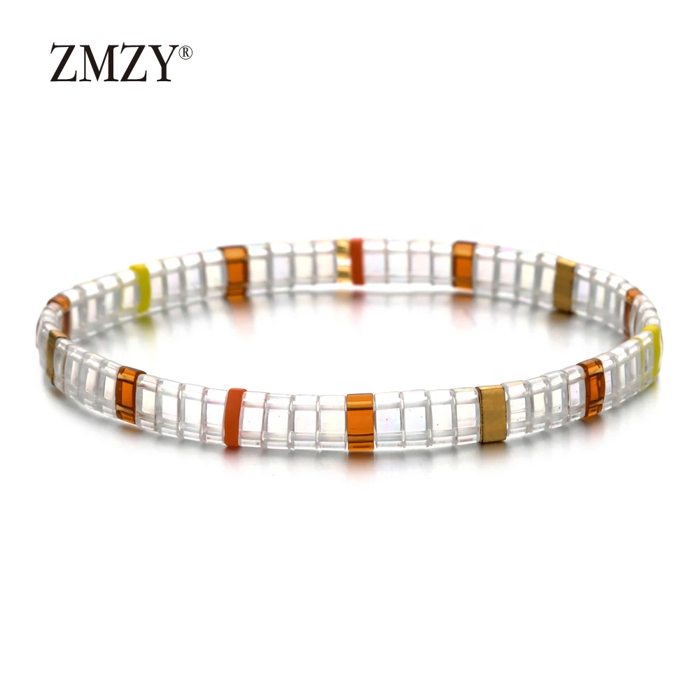 ZMZY Luxury New Bead Bracelet Women Bohemian Miyuki Bracelet Men Vintage Jewelry Boho Tila Beads Bracelet Mujer Filament