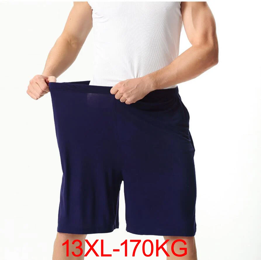 Large size 14XL 170KG summer men cotton shorts soprts cheap Comfortable soft oversize loose shorts black gray shorts 10XL