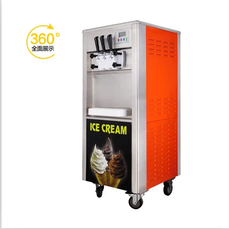 

Cpacity 35-45L/H free shipping by sea Vertical stainless steel taylor rainbow soft serve ice cream machine malaysia commercial