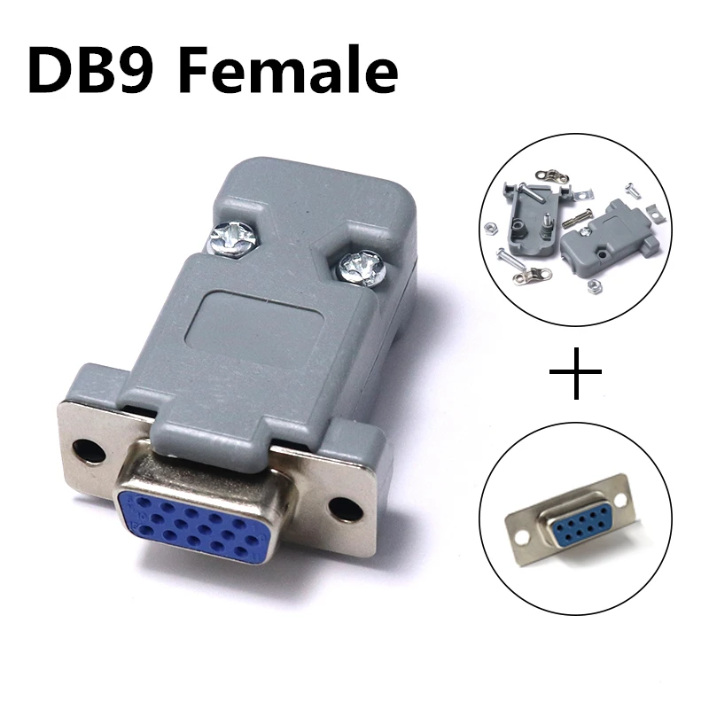 5er Set DB Stecker – DB9/15/25/37, Männlich/weiblich, Blau, Geschweißt Für RS232