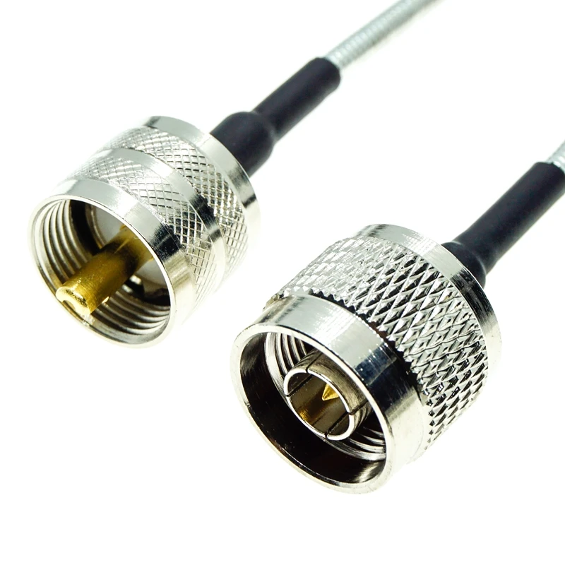 N male to UHF male PL259 connector RG402 RG-402 Semi Flexible Coaxial Cable  0.141