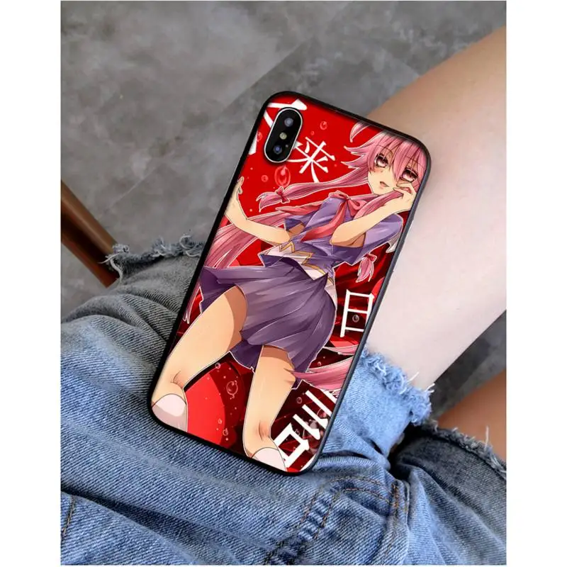 Yinuoda Japanese Anime Future Diary Mirai Nikki Phone Case for iPhone 11 pro XS MAX 8 7 6 6S Plus X 5 5S SE XR SE2020