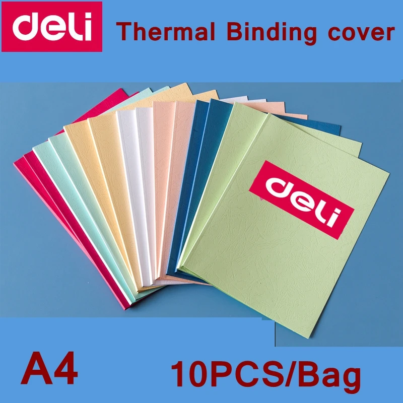 10 stks/partij SC-2-C #2mm (9-15pageS) a4 gekleurde thermische binding cover Lijm binding cover thermische boek covers hot punch binding cover