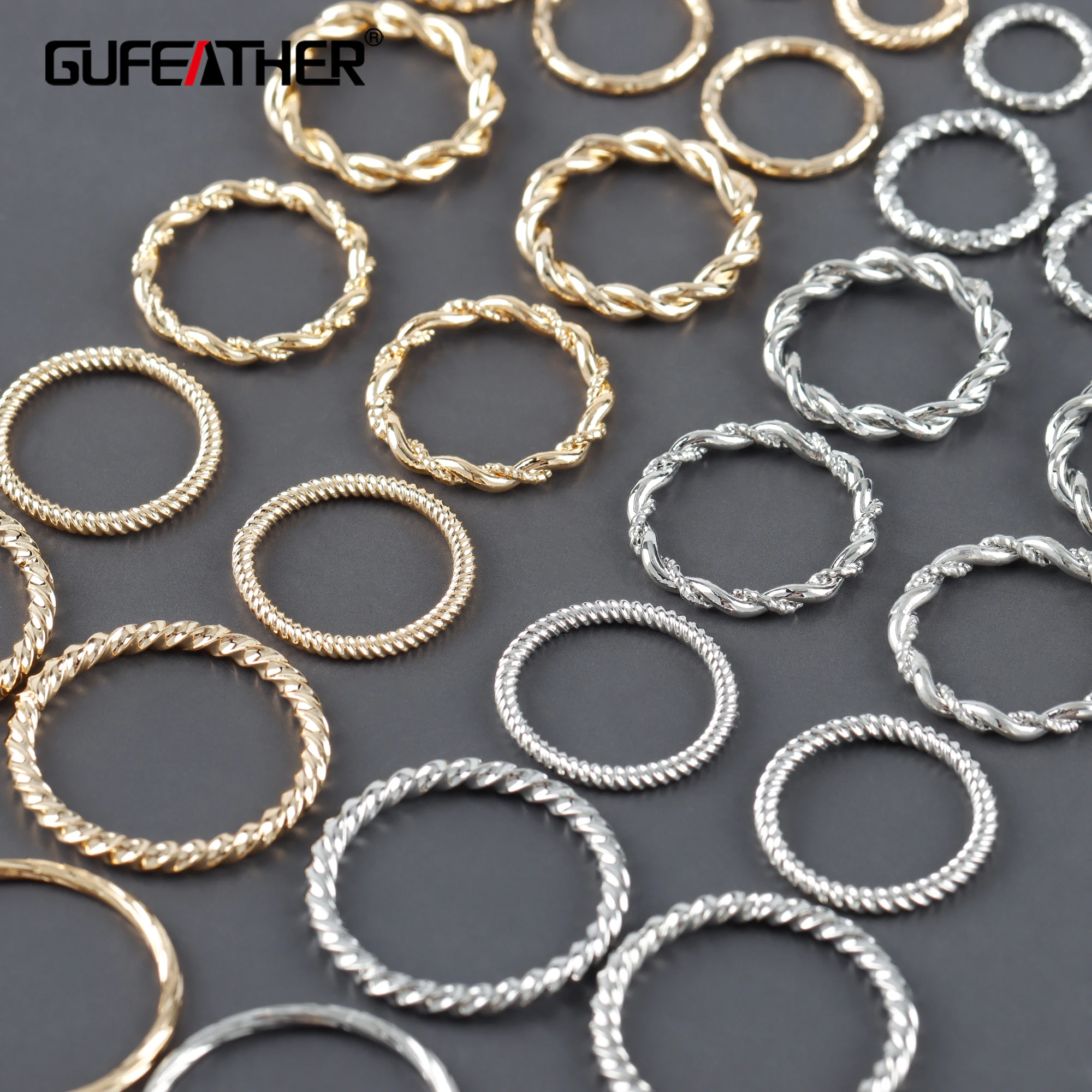 

GUFEATHER M1097,accessories,pass REACH,nickel free,connector,18k gold rhodium plated,copper,jump ring,jewelry making,20pcs/lot