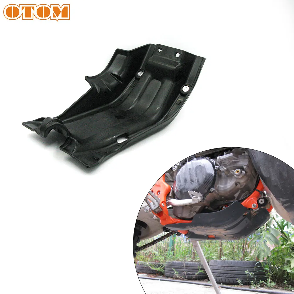 OTOM Motocross Skid Plates Plastic Protect Cradle Engine Guard Board Panel Cover For KTM EXCF HUSQVARNA FE Motorcycle Dirt Bike