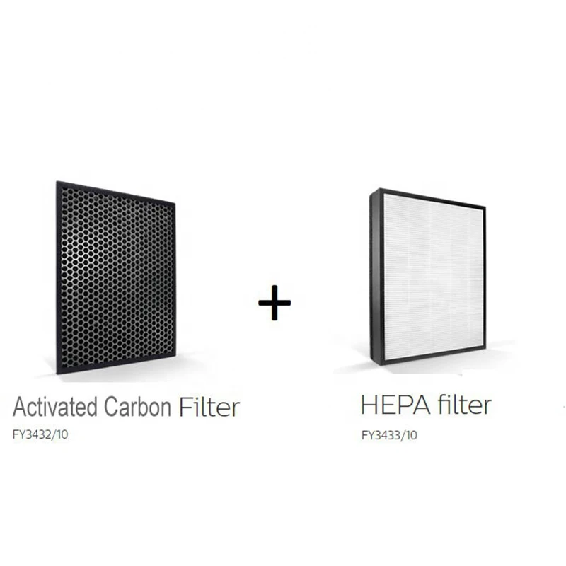 Фильтр HEPA FY3433/ FY3432 для очистки воздуха Philips, Сменный фильтр с активным углем AC3256, AC3260