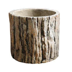 Natural Tree Bark Cement  Silicone Pot Mold Concrete Flowerpot Candlestick Tray Craft Epoxy Resin Moulds