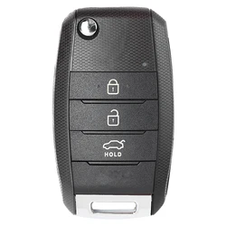 Keyecu 95430-1W052, 954301W052 3 Buttons 433MHz ID60 Chip Upgraded Flip Remote Car Key Fob for KIA RIO 2011 2012 2013 2014