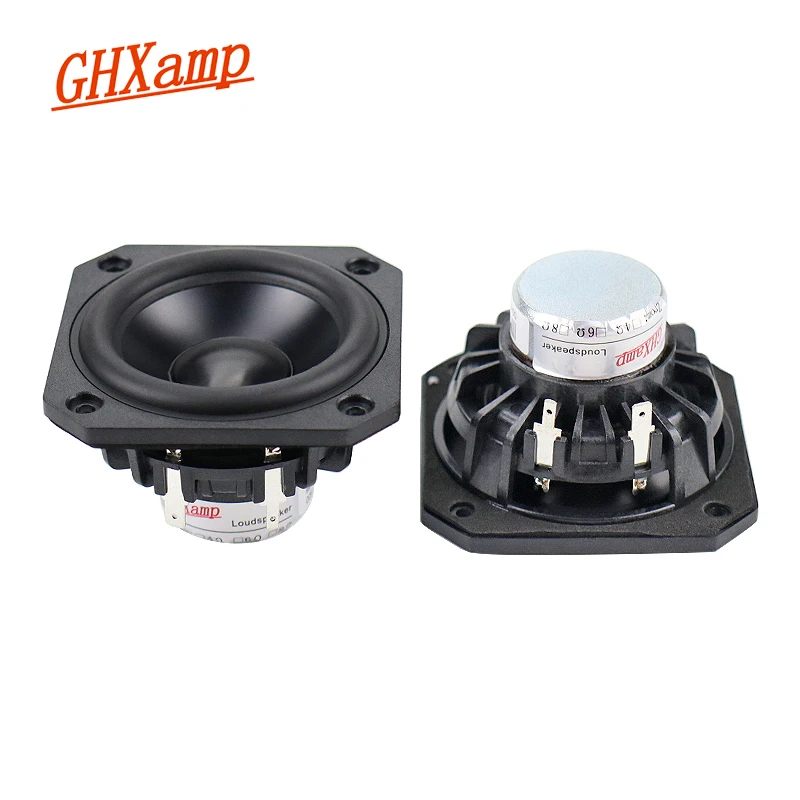 

GHXAMP Neodymium 3 Inch 78mm full range speaker 4ohm 25W HIFI Computer laptop Speakers Anodized Aluminum 81Hz-20KHz 2pcs