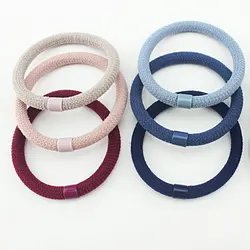 6pcs/lot Women Girls Hair Bands Basic Thick Elastic Hair Ties Rope Scrunchies Headband Fashion Hair Accessories Ponytail Holder