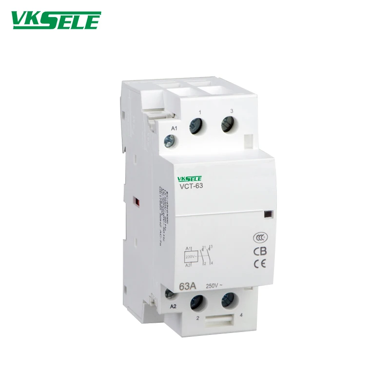 KCT-63A 2 Pole 2NO / 2NC 220v Single Phase Modular AC Magnetic Contactor