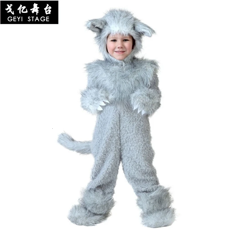 Wolf wood anime kigurumi onesies for grown women warm winter animal flanella cosplay costume girls festival loose party together