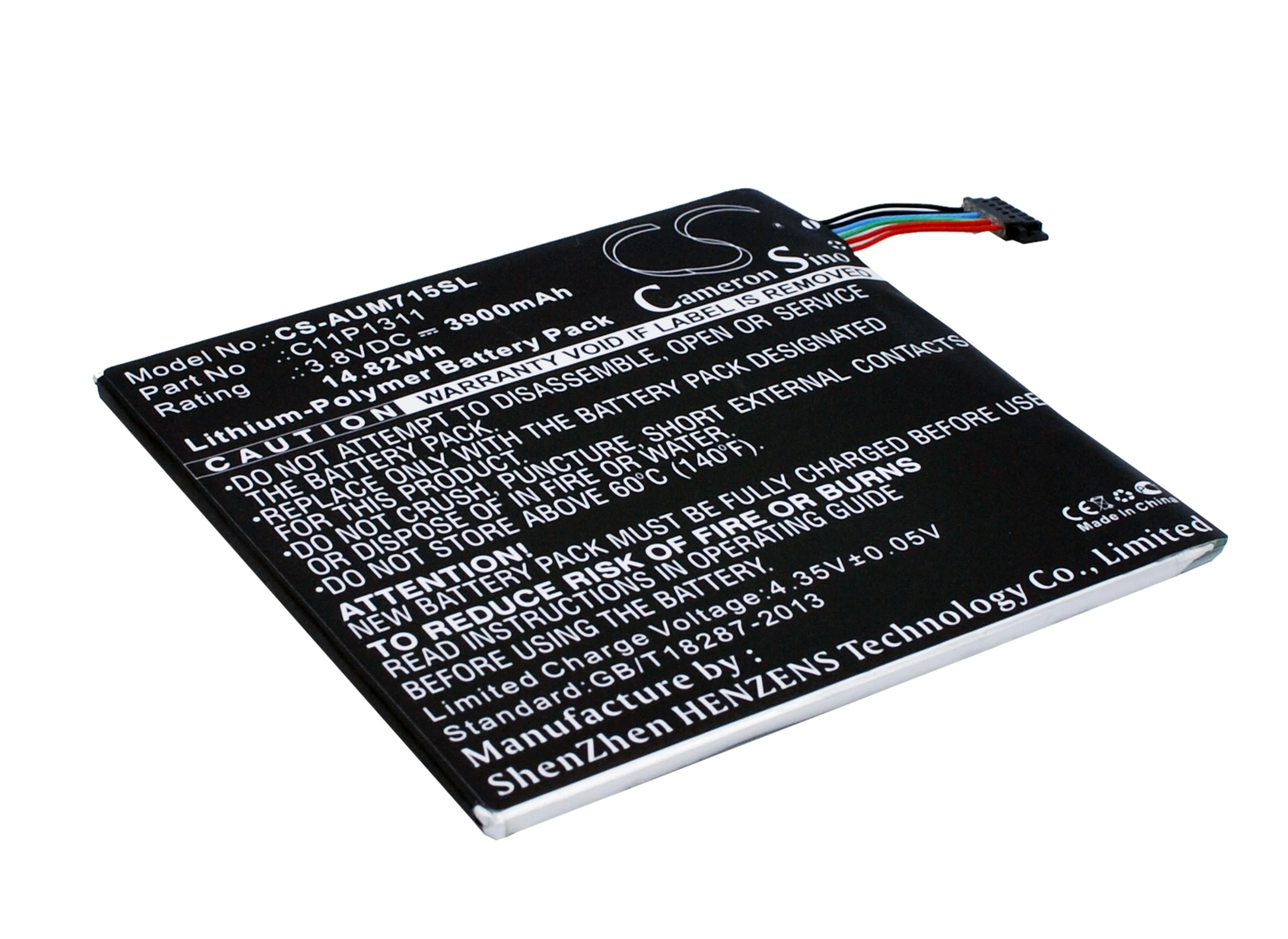 Аккумулятор cameron sino для Asus K00S, K00Z, ME175CG, ME175KG, ME715, MeMO Pad HD 7,C11P1311