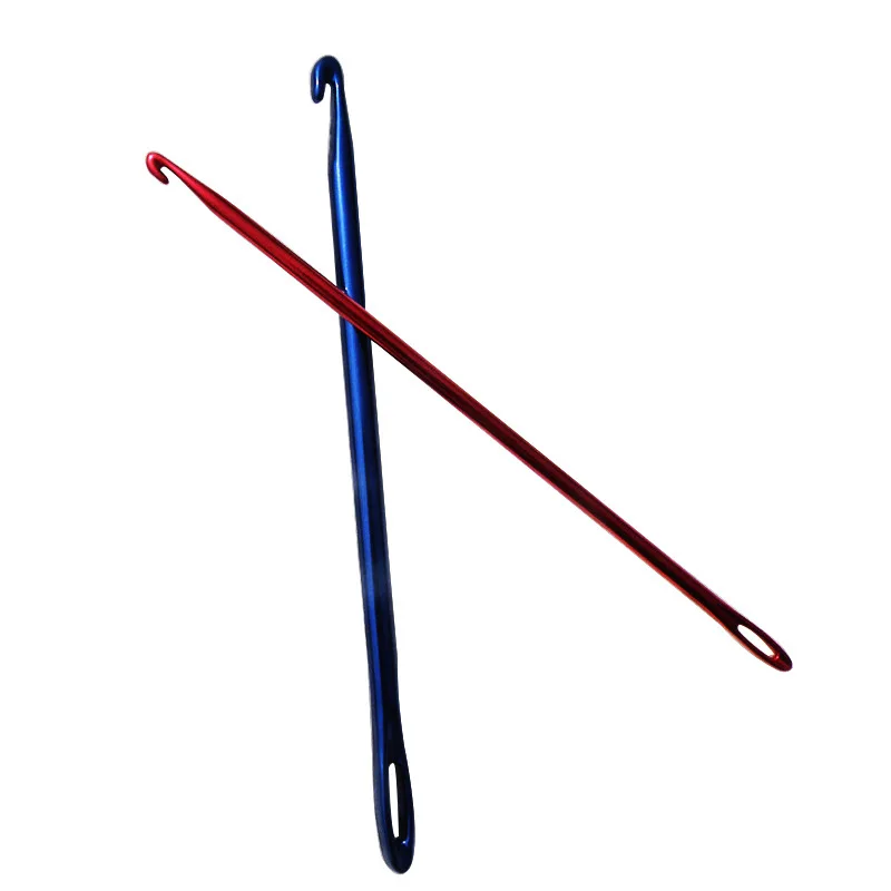 Afghan Aluminium Needles for Knitting DIY Tunisian Crochet Hooks Hand Knit Tool with Eye Knitting Sewing Needles 2.75/4.0/6.0mm