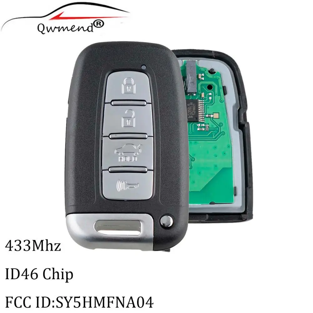 

4Buttons Remote Smart Key 433Mhz For HYUNDAI SONATA GENESIS EQUUS VELOSTER 2009 2010 2011 2012 2013 2014 2015 SY5HMFNA04