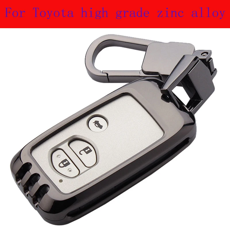 

Car Key Case Key Chain Bag High Grade Zinc Alloy For Toyota ready rav4 COROLLA PRADO Highlander Avalon Camry Accessories