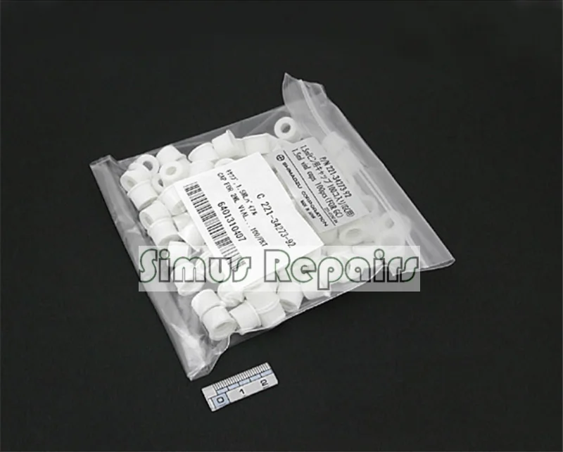 

221-34273-92 Japan Shimadzu Original 1.5ml Gas Phase Sample Bottle Cap 100pcs/pack White Cap