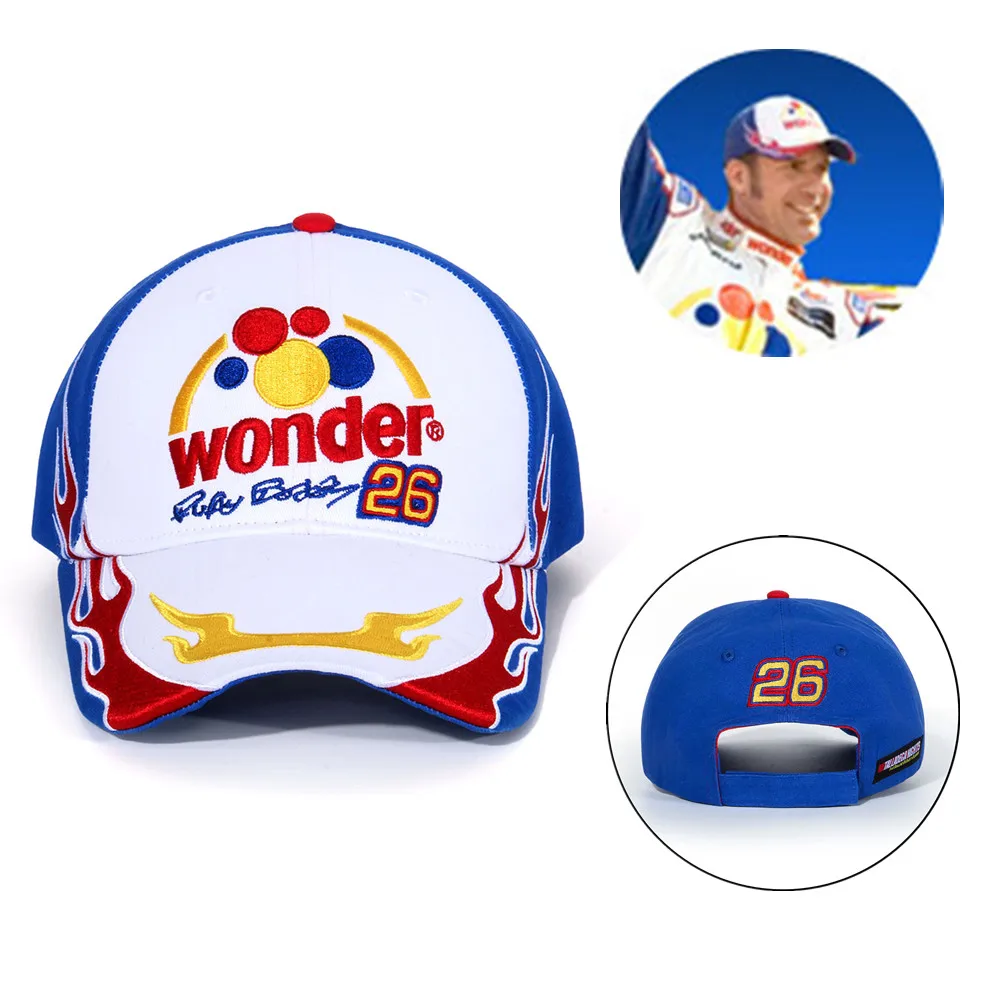 Ricky Bobby Cosplay Jumpsuits Talladega Nights Borduren Hoed De Ballad Van Ricky Bobby Racing Pak Met Cap Halloween Outfits