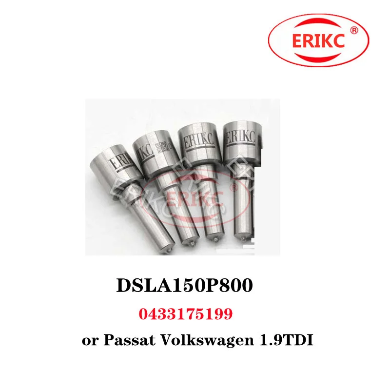 ERIKC 4 Pcs Fuel Injector Parts Nozzle DSLA150P800 0 433 175 199 0433175199 for Passat Volkswagen 1.9TDI