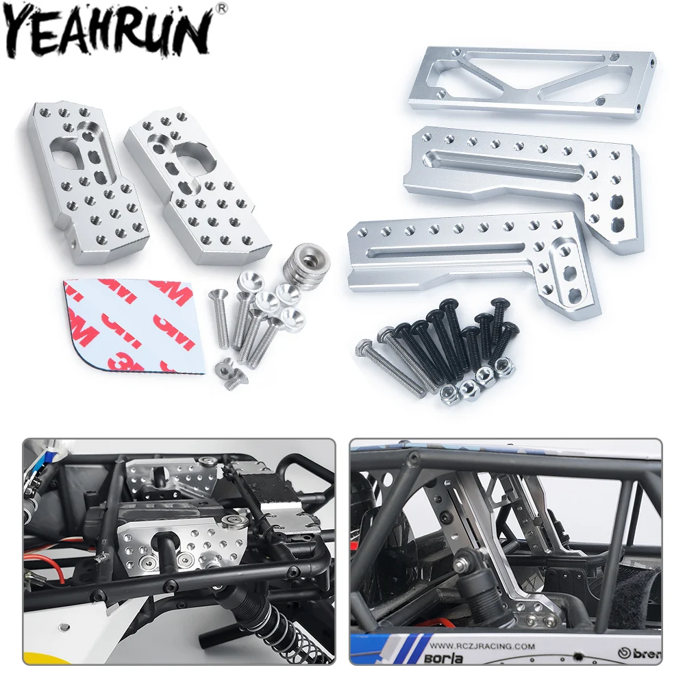 YEAHRUN Metall-Stoßdämpferhalterung, vordere und hintere Stoßdämpfer-Türme, Halterung für 1/10 RC Crawler Axial Wraith 90018, Upgrade-Teile