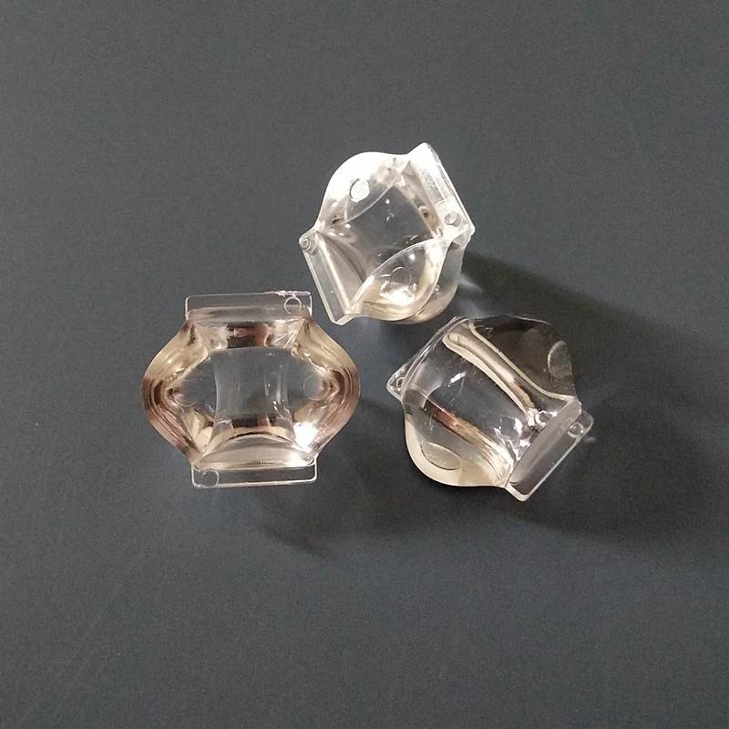 # BCR-24.98 obiektyw optyczny Led wysokiej jakości, soczewka lampy okiennej, rozmiar 24.98X22.27X13.65mm, stopień 5X120, czysta powierzchnia, PMMA