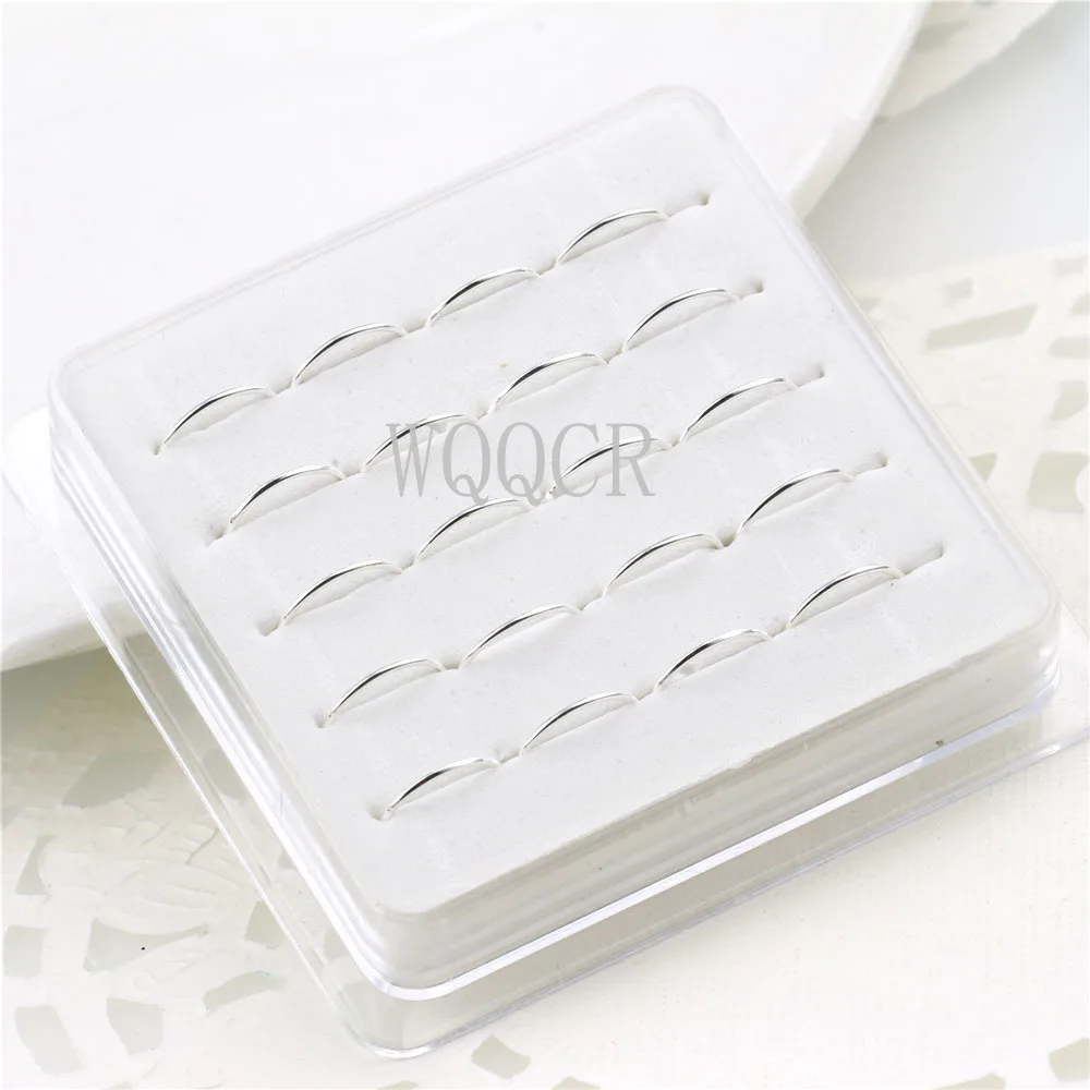20PCS 925 Silver Nose Ring Lip Piercing Jewelry For Women Cartilage Helix Hoop Small Tiny Seamless Body Piercing Supplies