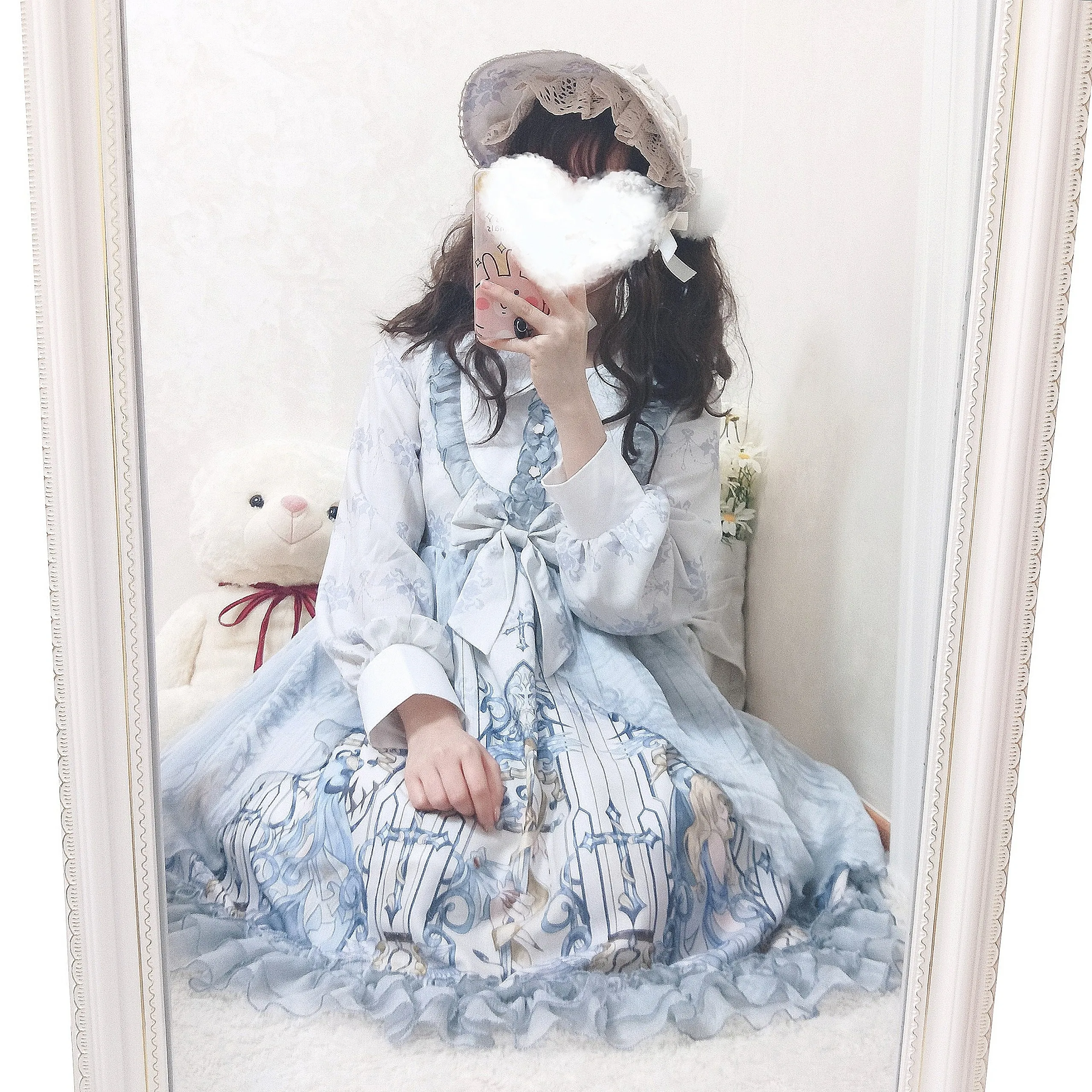 Robe princesse lolita pour filles, style rétro, col de poupée, taille haute, victorienne, kawaii, gothique, lolita op loli, cosplay