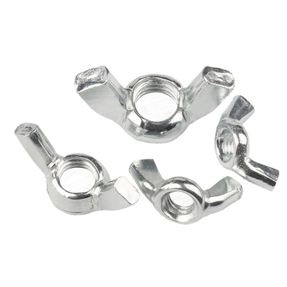 10PCS Wing Nut M3 M4 M5 M6 M8 M10 M12 Butterfly Wing Zinc Plated Hand Tighten Nut