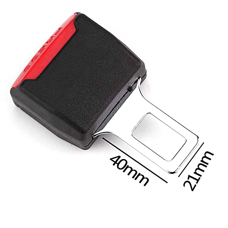 1 Pcs Creative Black Car Seatbelt Clip Extender Safety Seatbelt Lock Buckle Plug Thick Insert Socket Auto Interior Accessories