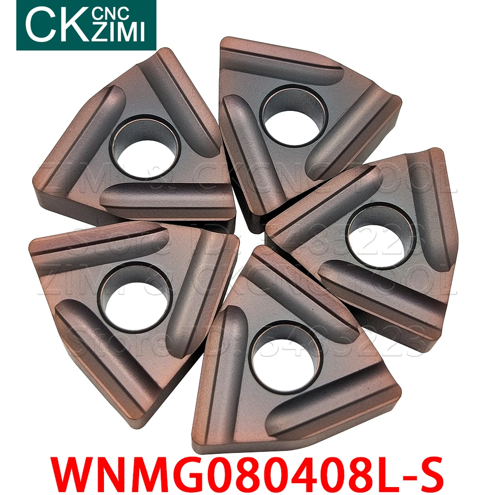 10P WNMG080408L-S BP1125 WNMG 080408L S Carbide Miếng Lót Làm Khe Lưỡi Dao Biến Dạng Kim Loại CNC Tiện Dụng Cụ Bằng Thép Không Gỉ