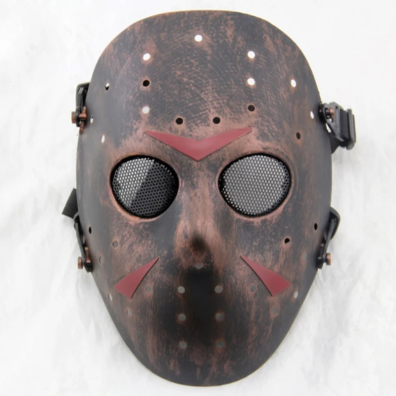 Máscara de la película del cráneo de Jason Hockey, máscara de fiesta de Halloween, caza, juego de guerra, Airsoft, cara completa, máscaras tácticas de Paintball