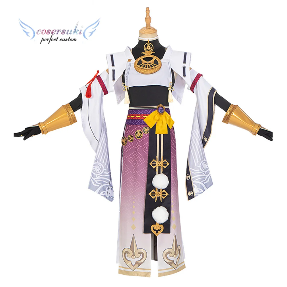 Anime Game Genshin Impact Kujou Sara Cosplay Costume for Halloween Christmas Carnaval Costume Custom Made for you