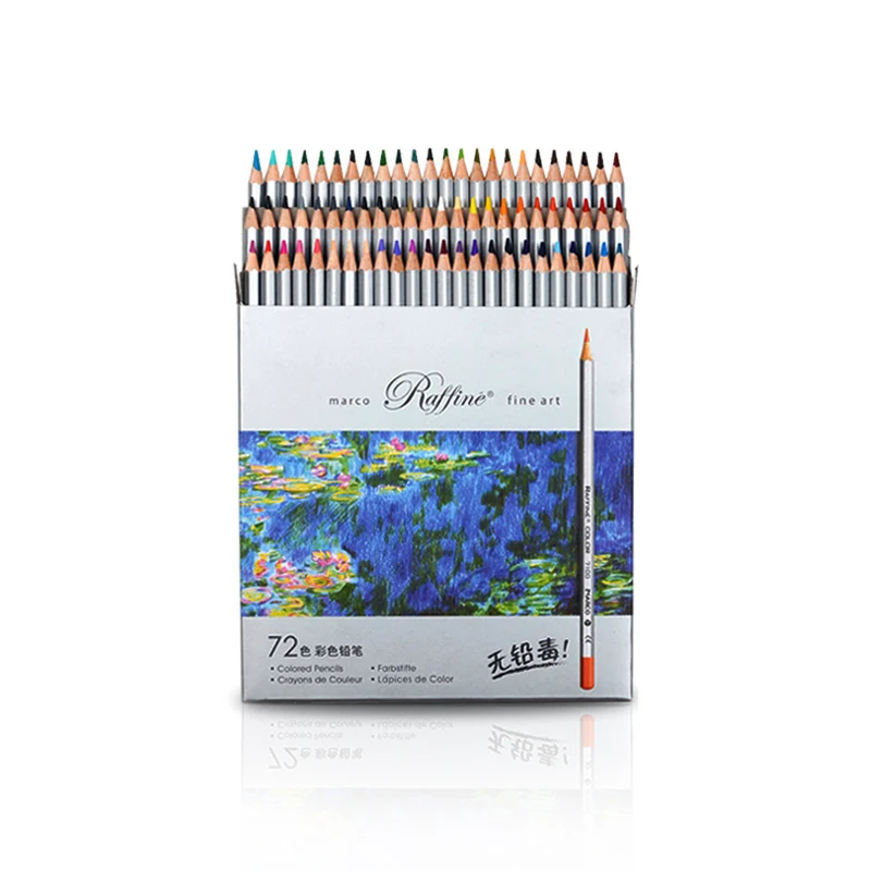 

Marco 24/36/48/72pcs Colored Pencil Painting Set lapis de cor Non-toxic Lead-free Oily Color Pencil Writing Pen School Supplies