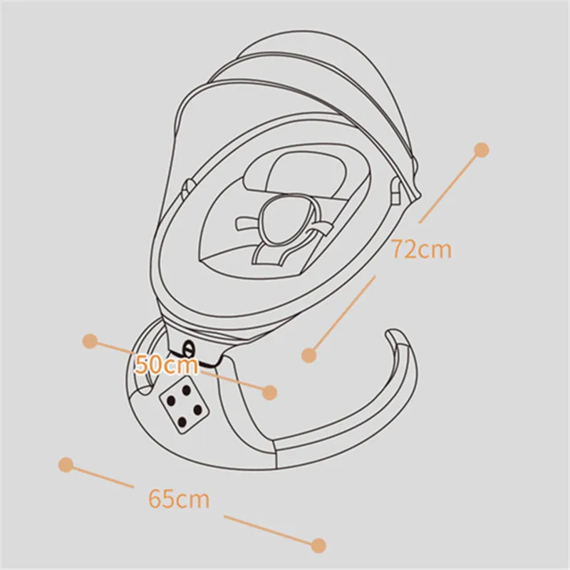 Dropship New Safety Baby Rocking Chair With Remote Control Baby Electric Cradle Swing Soothing Artifact Sleeps Newborn Sleeping