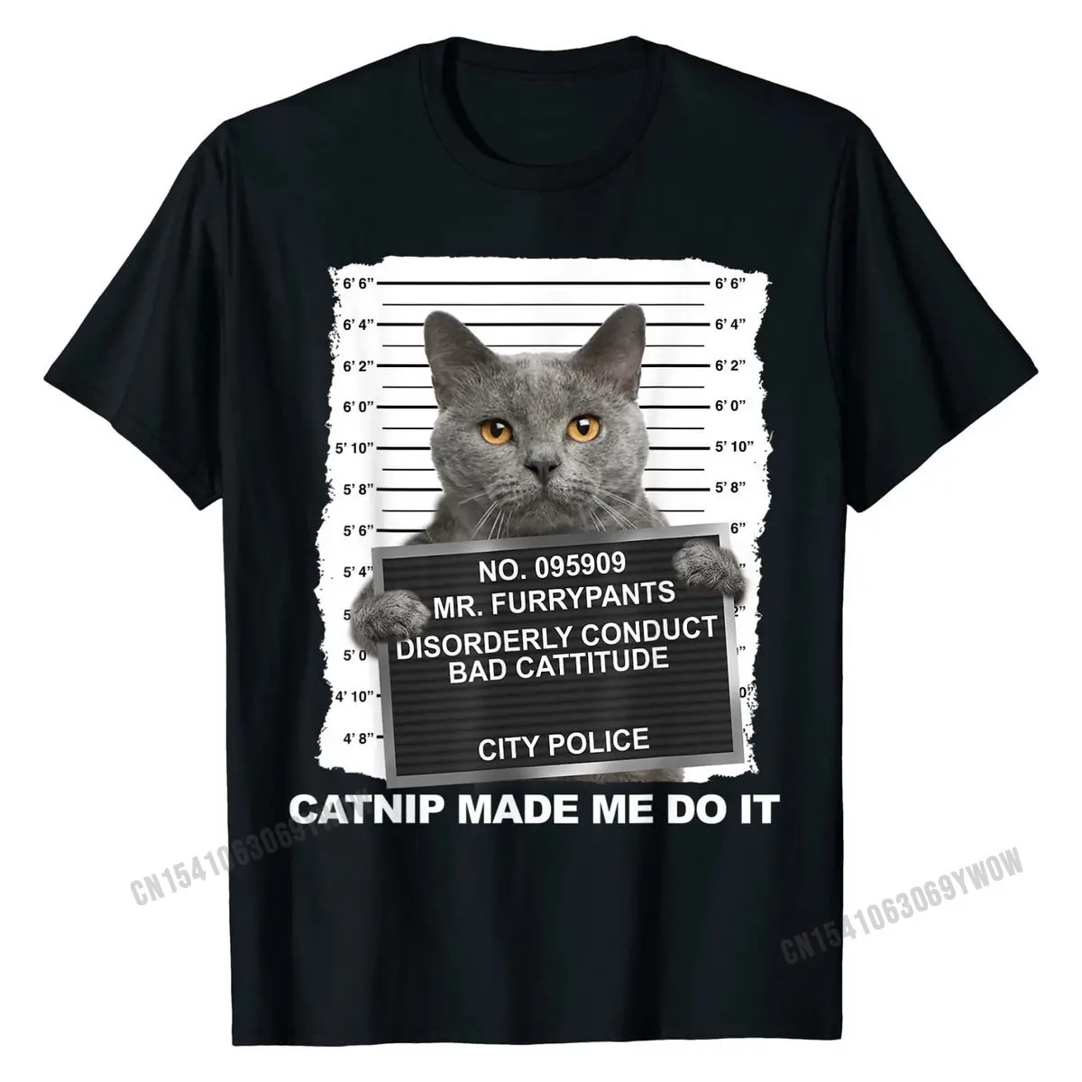 Catnip Made Me Do It Funny Cat Tee T-Shirt Cotton Camisa Tops T Shirt Fashionable Men Top T-shirts Cool