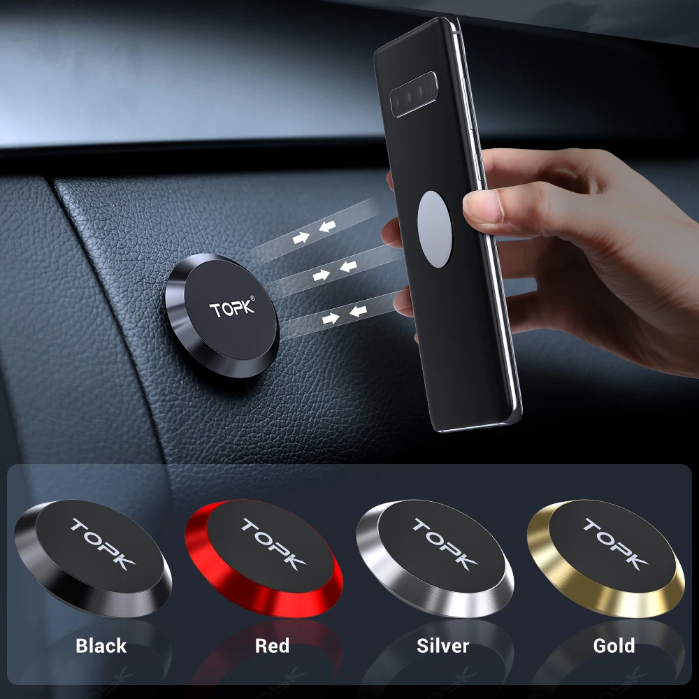 Topk 2er Pack magnetischer Autotelefon halter Armaturen brett Handyst änder Lenkrad halter magnetischer Wand halter für iPhone Samsung