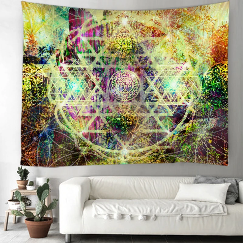 Mandala tapestry hippie tapestry bohemian style decorative tapestry bedroom dormitory decorative tapestries