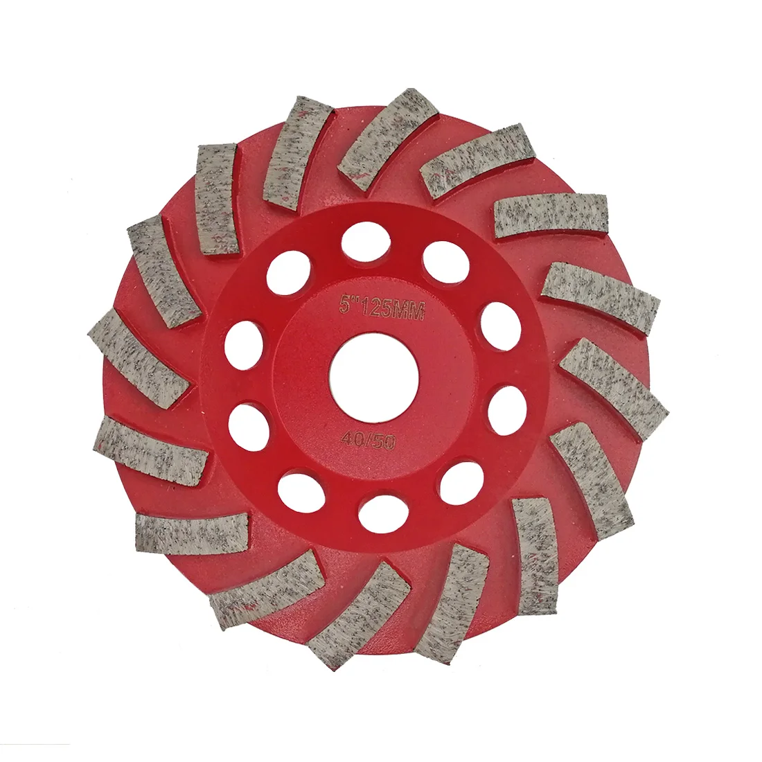 

SHDIATOOL Dia125MM diamond grinding wheel masonry for concrete material, 5 inch Segmented Turbo cup grinding disc