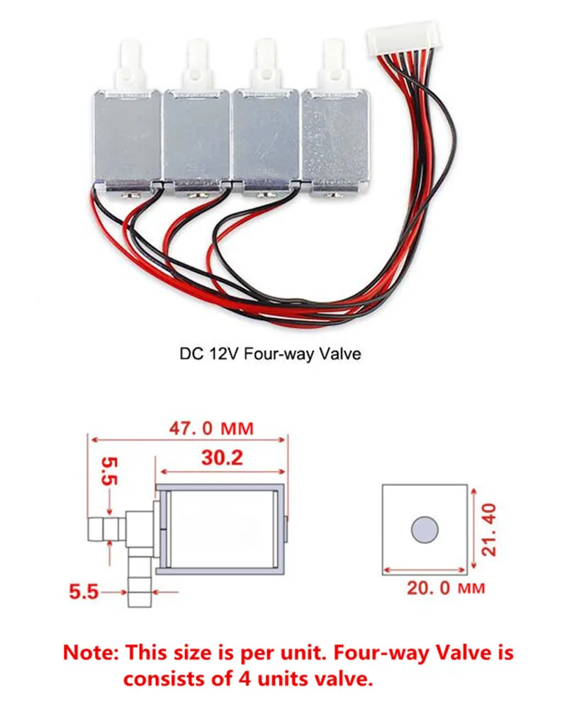 Elecrow High Quality  Water Value Hottest DC12V Four Way Independent Control Solenoid Valves for Automatic Smart Watering Kit