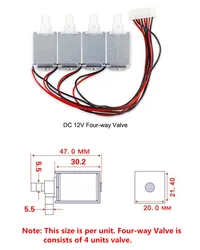 Elecrow High Quality  Water Value Hottest DC12V Four Way Independent Control Solenoid Valves for Automatic Smart Watering Kit