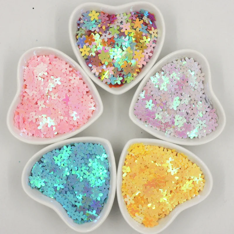 

10g/Pack 10mm Mixed Color Flowers Sequins PVC Paillettes DIY Sewing Wedding Clothing Craft Cloth Crafts Lentejuelas Accessories