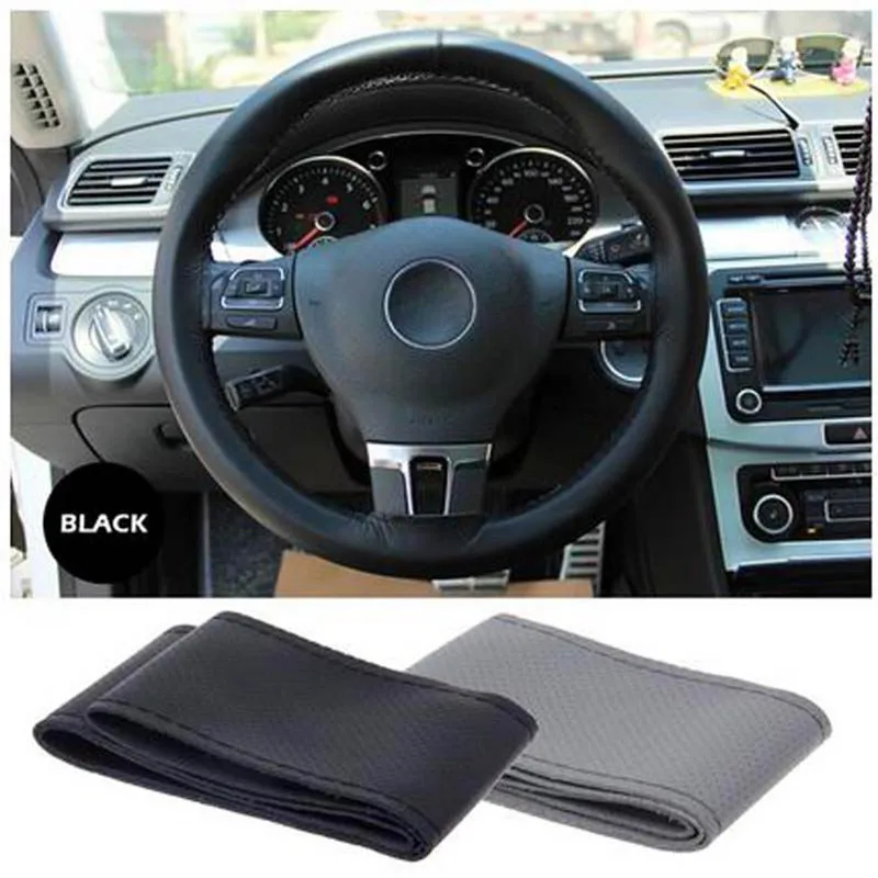 Capa de couro para volante de carro, para renault clio megane scenic twingo kangoo master kwid símbolo tráfego kaptur kadjar