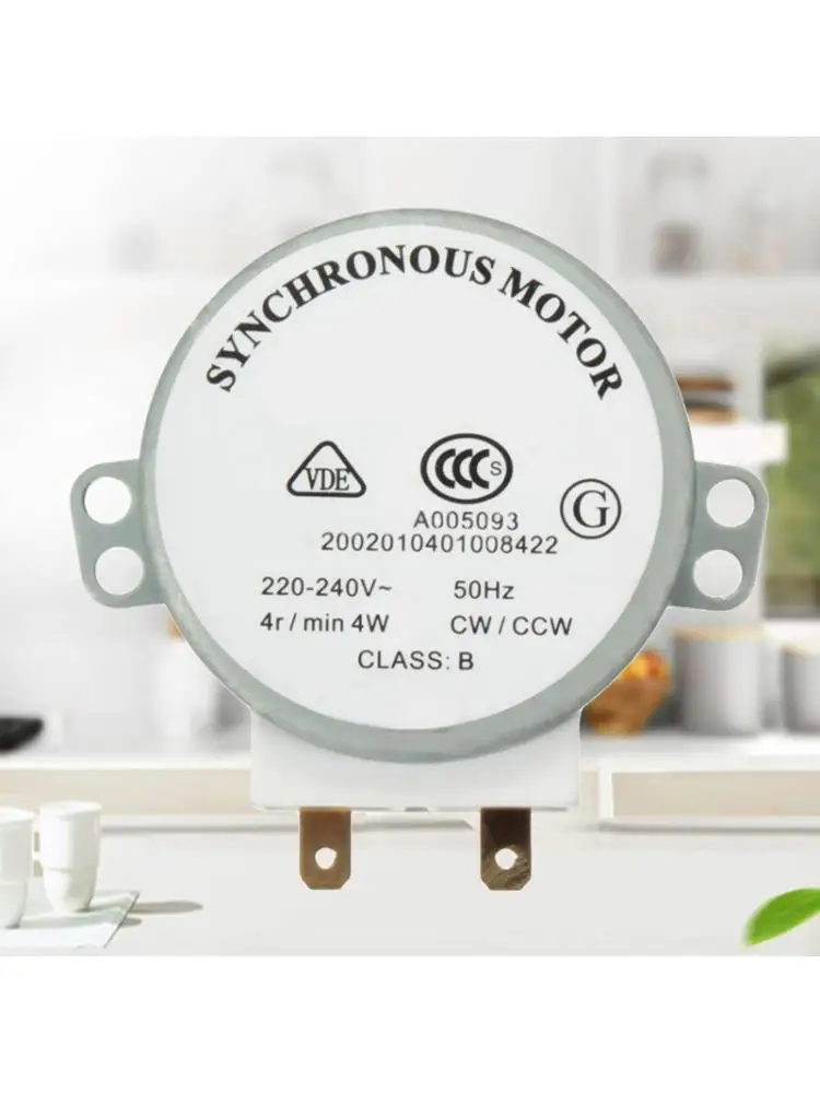 Синхронный двигатель для микроволновки TYJ50-8A7, 220-240 В переменного тока, 4 об/мин, 4 Вт