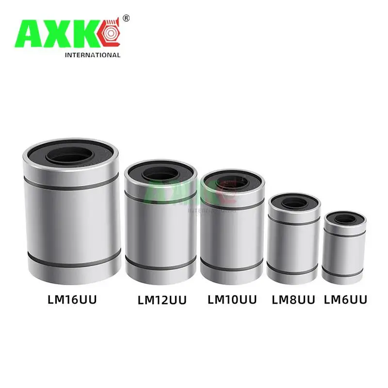 10pcs/lot LM8UU LM10UU LM16UU LM6UU LM12UU LM3UU Linear Bushing 8mm CNC Linear Bearings for Rods Liner Rail linear shaft parts