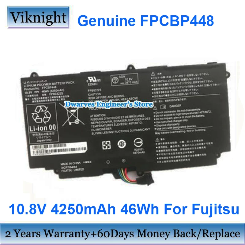 Genuine FPCBP448 Laptop Battery For Fujitsu Stylistic Q736 Q737 Q775 FPB0322S ARROWS Tab Q775/K Notebook Bateries 10.8V  4250mAh