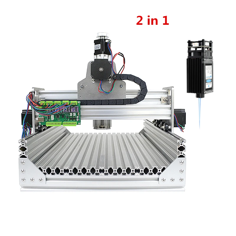 

Disassembled pack DIY 2030 Mini CNC Router Engraver Laser Engraving Machine 500Mw 2500mW 2 in 1