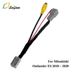 8 Pins RCA Connector For Mitsubishi Outlander ES 2018 2019 2020 OEM Monitor Install Rear Reverse Backup Camera Adapter Cable