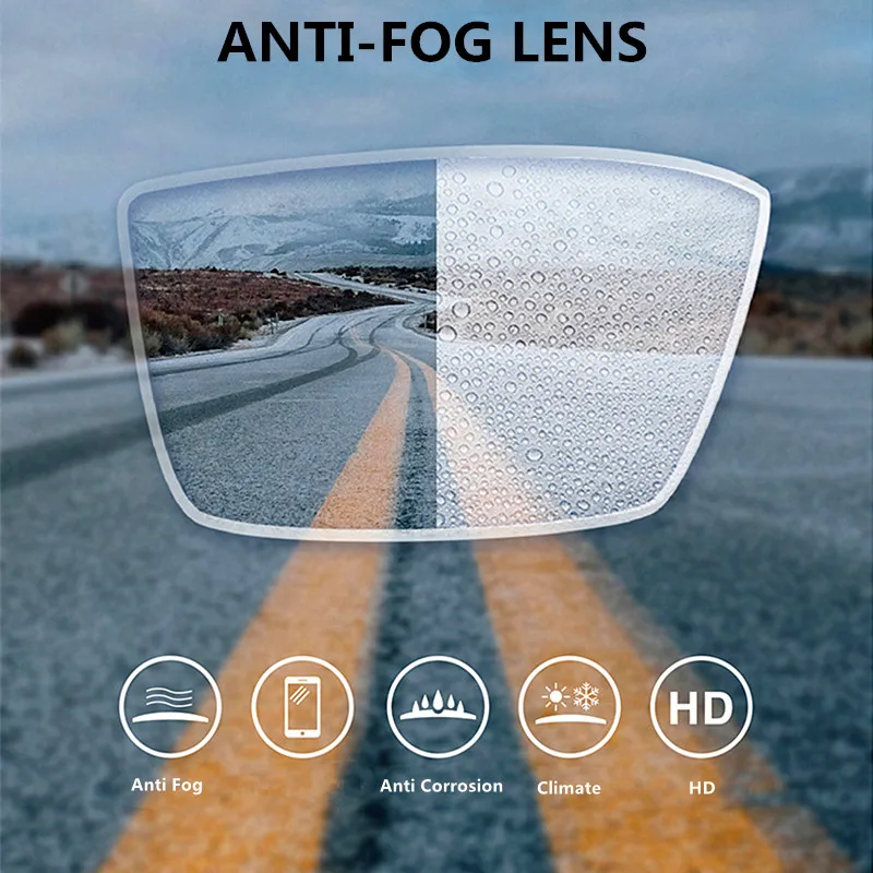 Anti-Fog Lens Index 1.56/1.61/1.67 Optical Lens Aspherica Resin Myopia Prescription Hyperopia Lenses Antifogging Free Match