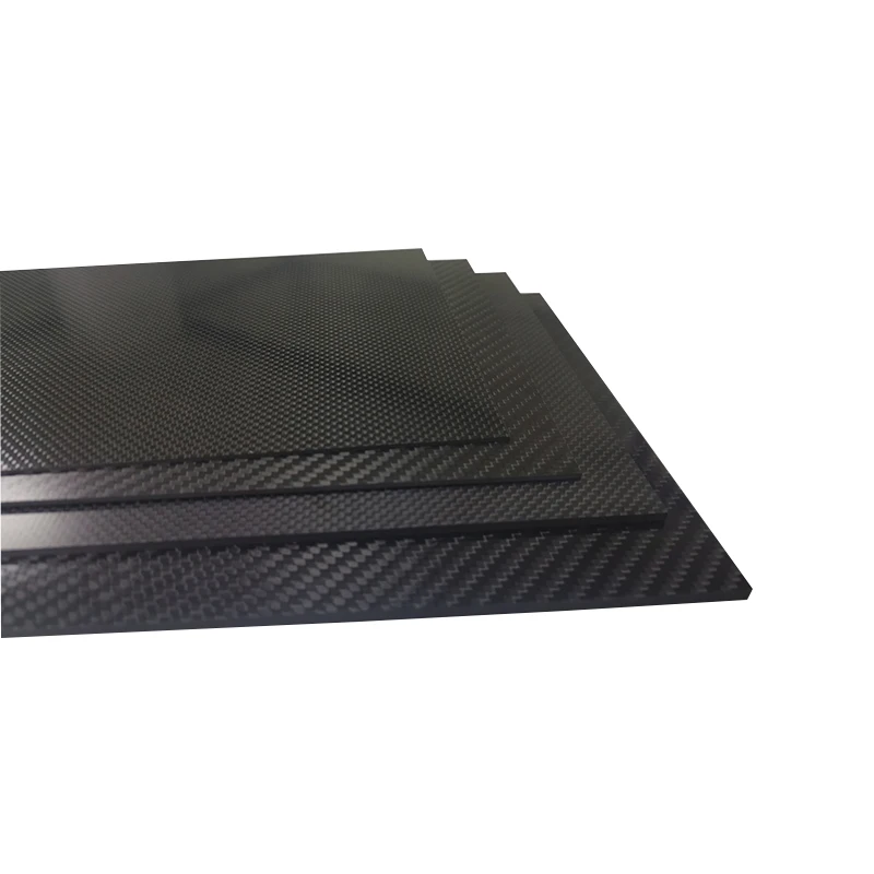 400x200mm Real Carbon Fiber Plate Panel Sheets 0.5mm 1mm 1.5mm 2mm 3mm 4mm 5mm Thickness Composite Hardness Material For RC