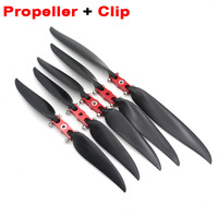 1set SPARKHOBBY Folding Fold Propeller & Red Paddle Clip Adapter clamp 5mm 6mm Aperature 1060 1160 RC Airplane Fixed-wing DIY